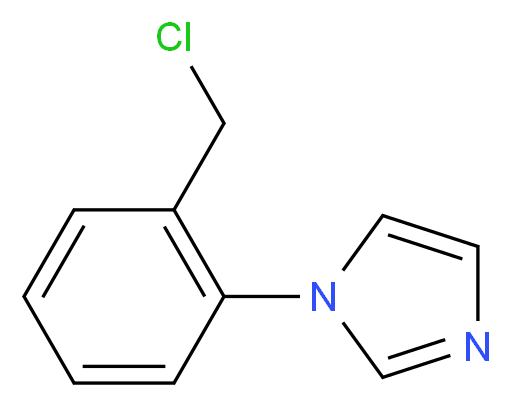 1-(2-(Chloromethyl)phenyl)-1H-imidazole_分子结构_CAS_117296-93-2)