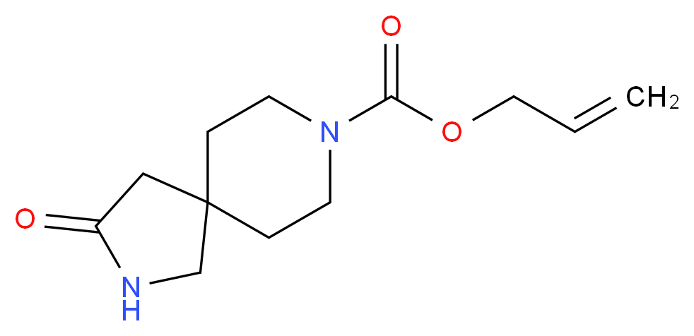 allyl 3-oxo-2,8-diazaspiro[4.5]decane-8-carboxylate_分子结构_CAS_)