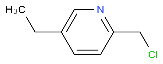 2-(chloromethyl)-5-ethylpyridine_分子结构_CAS_10447-76-4