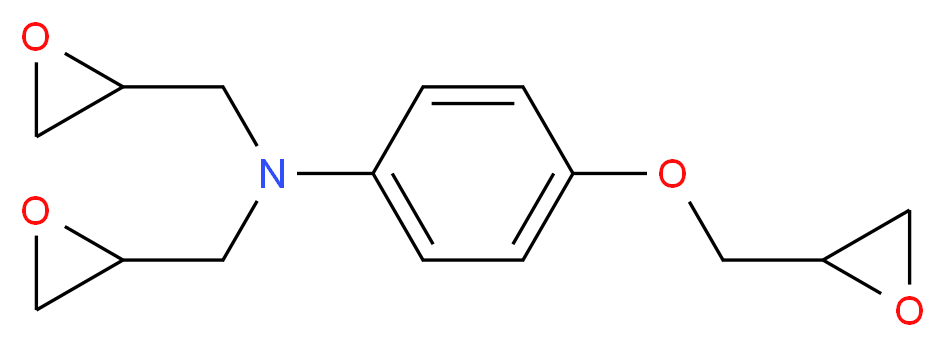 4-(oxiran-2-ylmethoxy)-N,N-bis(oxiran-2-ylmethyl)aniline_分子结构_CAS_5026-74-4