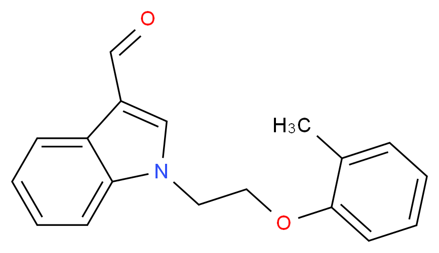 1-[2-(2-methylphenoxy)ethyl]-1H-indole-3-carbaldehyde_分子结构_CAS_299935-67-4)