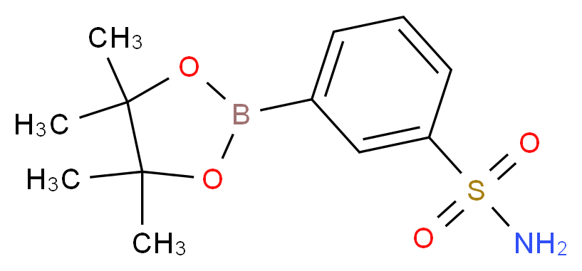 3-(tetramethyl-1,3,2-dioxaborolan-2-yl)benzene-1-sulfonamide_分子结构_CAS_486422-08-6