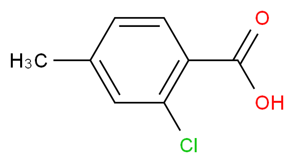 2-Chloro-4-methylbenzoic acid_分子结构_CAS_7697-25-8)