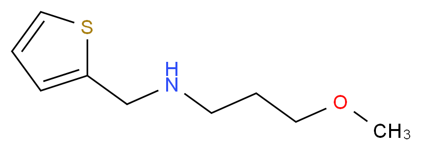 N-(3-Methoxypropyl)-N-(thien-2-ylmethyl)amine_分子结构_CAS_)