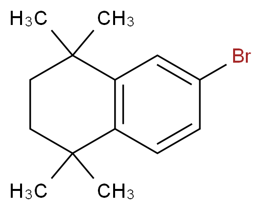 6-bromo-1,1,4,4-tetramethyl-1,2,3,4-tetrahydronaphthalene_分子结构_CAS_27452-17-1