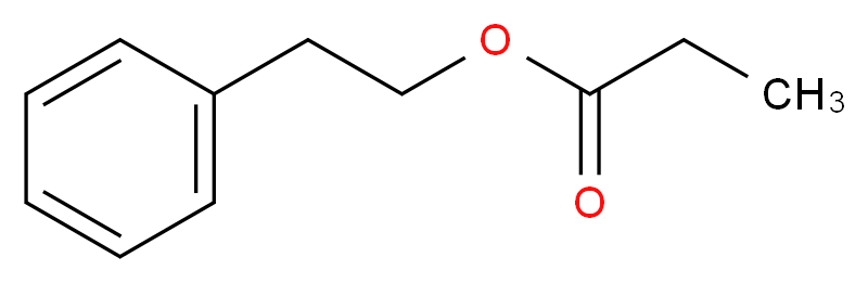 丙酸苯乙酯_分子结构_CAS_122-70-3)