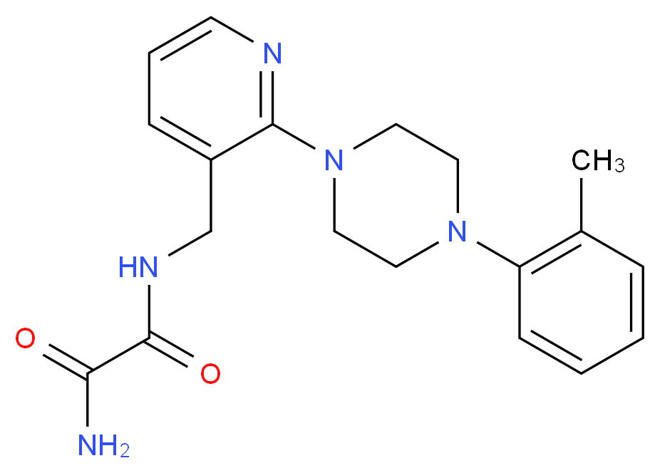 N-({2-[4-(2-methylphenyl)piperazin-1-yl]pyridin-3-yl}methyl)ethanediamide_分子结构_CAS_)