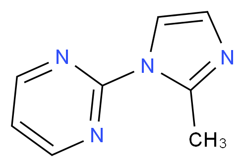 2-(2-methyl-1H-imidazol-1-yl)pyrimidine_分子结构_CAS_914614-53-2