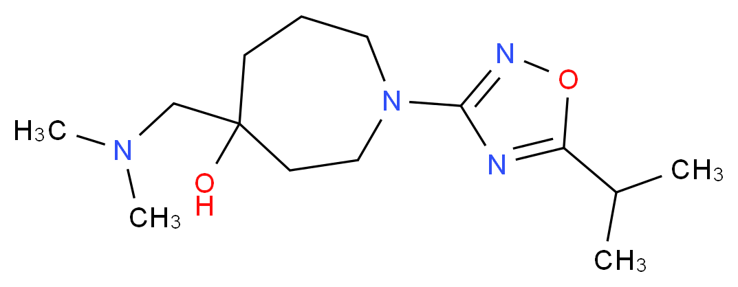 4-[(dimethylamino)methyl]-1-(5-isopropyl-1,2,4-oxadiazol-3-yl)-4-azepanol_分子结构_CAS_)