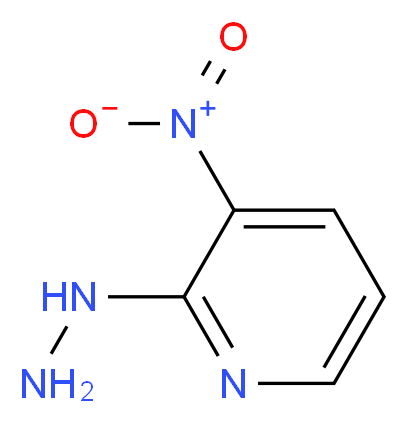 2-hydrazinyl-3-nitropyridine_分子结构_CAS_15367-16-5