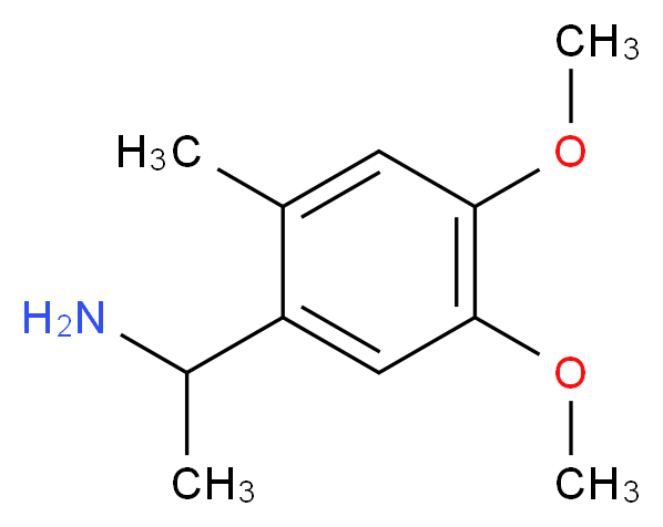 1-(4,5-dimethoxy-2-methylphenyl)ethanamine_分子结构_CAS_104174-35-8)