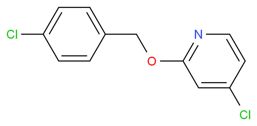 4-Chloro-2-((4-chlorobenzyl)oxy)pyridine_分子结构_CAS_1346707-11-6)