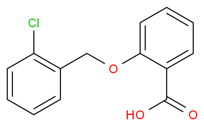 2-[(2-chlorophenyl)methoxy]benzoic acid_分子结构_CAS_52803-70-0