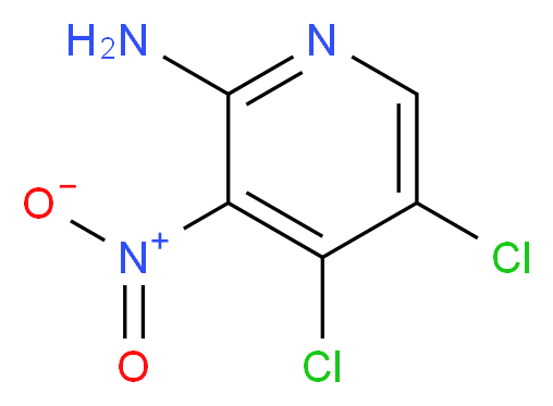 4,5-dichloro-3-nitro-2-aminopyridine_分子结构_CAS_203794-33-6)