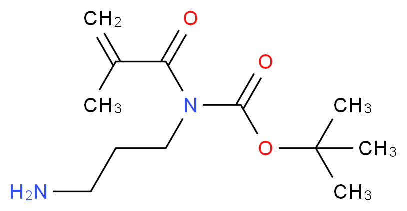 tert-Butyl (3-aminopropyl)(methacryloyl)carbamate_分子结构_CAS_)