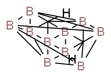 7,11-dihydrogenio-1$l^{5},2$l^{5},3$l^{5},4$l^{5},5$l^{5},6$l^{5},8$l^{5},9$l^{5},10$l^{5},12$l^{5}-decaboranonadecacyclo[5.4.1.0^{1,3}.0^{1,4}.0^{2,6}.0^{2,7}.0^{2,12}.0^{3,5}.0^{3,6}.0^{4,9}.0^{4,11}.0^{5,8}.0^{5,9}.0^{6,8}.0^{7,10}.0^{8,10}.0^{9,11}.0^{10,12}.0^{11,12}]dodecane_分子结构_CAS_16986-24-6