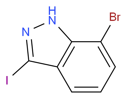7-BROMO-3-IODO-1H-INDAZOLE_分子结构_CAS_944904-26-1)
