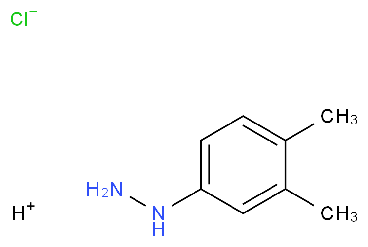 3,4-Dimethylphenylhydrazine hydrochloride_分子结构_CAS_60481-51-8)