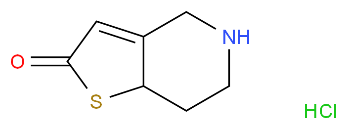 5,6,7,7a-Tetrahydrothieno[3,2-c]pyridinone Hydrochloride_分子结构_CAS_115473-15-9)