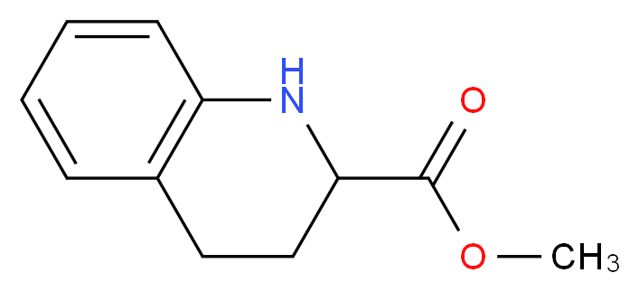 Methyl 1,2,3,4-tetrahydroquinoline-2-carboxylate_分子结构_CAS_40971-35-5)