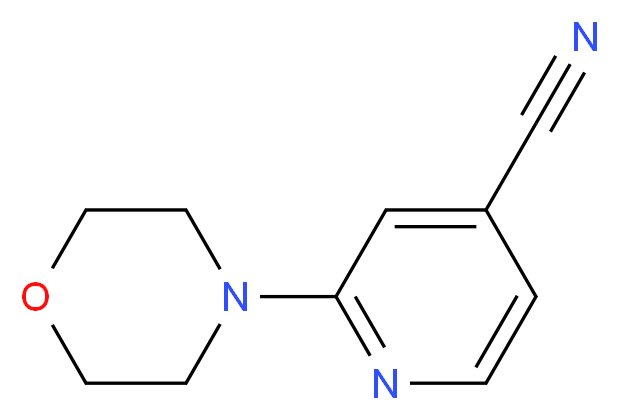 2-(morpholin-4-yl)pyridine-4-carbonitrile_分子结构_CAS_127680-91-5