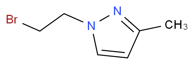 1-(2-bromoethyl)-3-methyl-1H-pyrazole_分子结构_CAS_724704-85-2)
