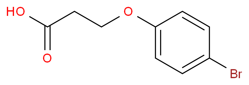 3-(4-bromophenoxy)propanoic acid_分子结构_CAS_93670-18-9)