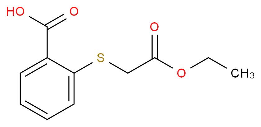 2-[(2-Ethoxy-2-oxoethyl)sulfanyl]-benzenecarboxylic acid_分子结构_CAS_18926-41-5)