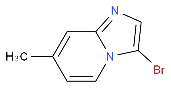 3-bromo-7-methylimidazo[1,2-a]pyridine_分子结构_CAS_56051-32-2