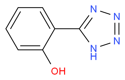 2-(1H-四唑-5-基)苯酚_分子结构_CAS_51449-77-5)