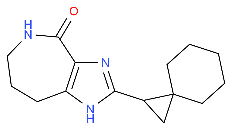 2-spiro[2.5]oct-1-yl-5,6,7,8-tetrahydroimidazo[4,5-c]azepin-4(1H)-one_分子结构_CAS_)