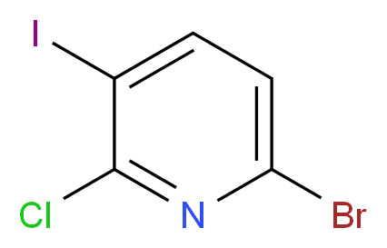 6-Bromo-2-chloro-3-iodopyridine_分子结构_CAS_)