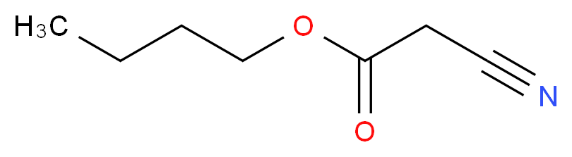 butyl 2-cyanoacetate_分子结构_CAS_5459-58-5