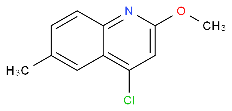 4-chloro-2-methoxy-6-methylquinoline_分子结构_CAS_123637-52-5)