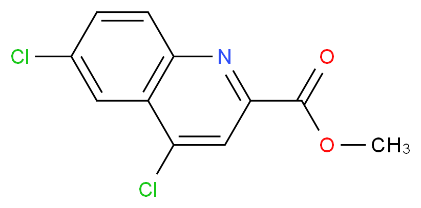 methyl 4,6-dichloroquinoline-2-carboxylate_分子结构_CAS_848501-96-2)