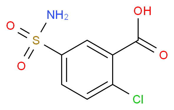 5-(aminosulfonyl)-2-chlorobenzoic acid_分子结构_CAS_97-04-1)