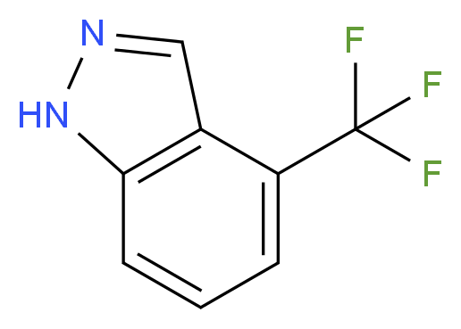 4-(Trifluoromethyl)-1H-indazole_分子结构_CAS_1000339-98-9)