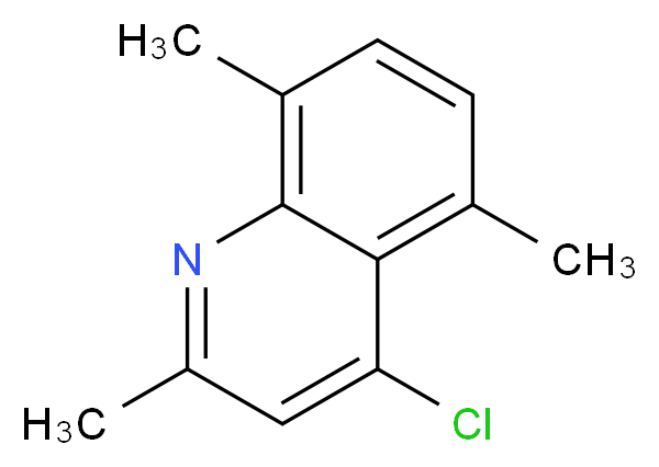 4-chloro-2,5,8-trimethylquinoline_分子结构_CAS_439147-95-2