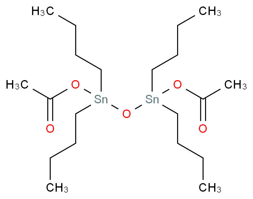 1,3-二(乙酰基氧基)-1,1,3,3-四丁基二锡氧烷_分子结构_CAS_5967-09-9)