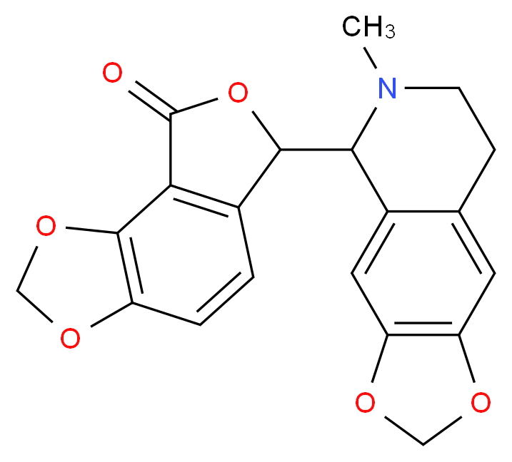 (+)-BICUCULLINE_分子结构_CAS_485-49-4)