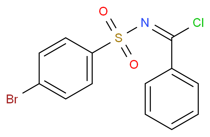 4-Bromo-N-(chloro-phenyl-methylene)-benzenesulfonamide_分子结构_CAS_4655-44-1)