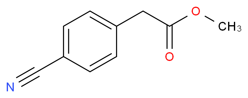 Methyl (4-cyanophenyl)acetate_分子结构_CAS_52798-01-3)