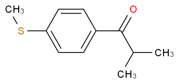 2-methyl-1-[4-(methylsulfanyl)phenyl]propan-1-one_分子结构_CAS_53207-58-2