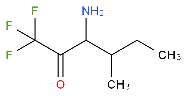 3-amino-1,1,1-trifluoro-4-methylhexan-2-one_分子结构_CAS_)