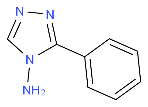 3-phenyl-4H-1,2,4-triazol-4-amine_分子结构_CAS_38345-23-2)