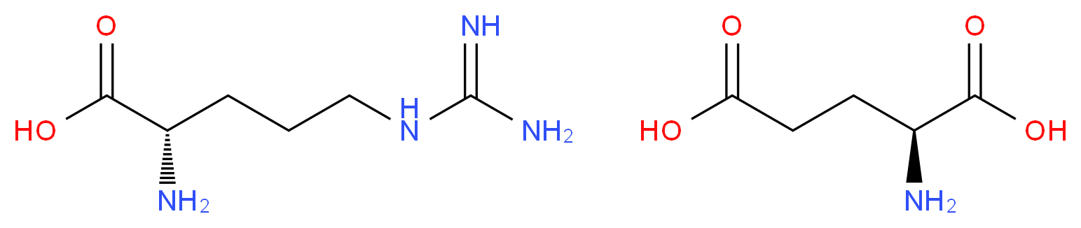 (2S)-2-amino-5-carbamimidamidopentanoic acid; (2S)-2-aminopentanedioic acid_分子结构_CAS_4320-30-3