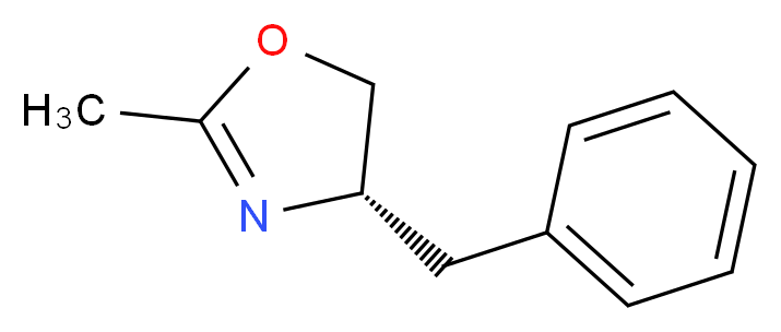 (S)-(-)-4-苄基-2-甲基-2-噁唑啉_分子结构_CAS_75866-72-7)