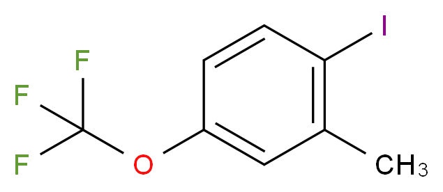 1-iodo-2-methyl-4-(trifluoromethoxy)benzene_分子结构_CAS_886763-05-9