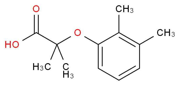 2-(2,3-dimethylphenoxy)-2-methylpropanoic acid_分子结构_CAS_667440-80-4)