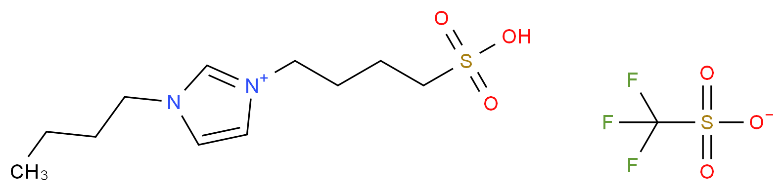 4-(3-丁基-1-咪唑)-1-丁烷磺酸三氟甲磺酸酯_分子结构_CAS_439937-63-0)